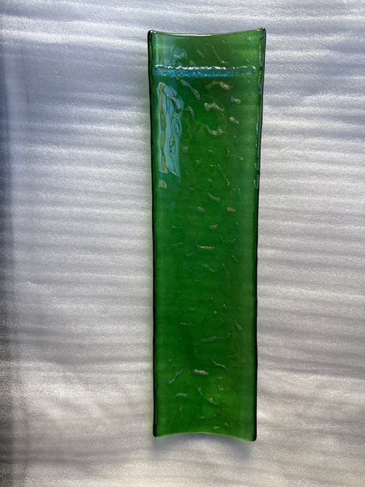 Iridescent Green Channel Plate