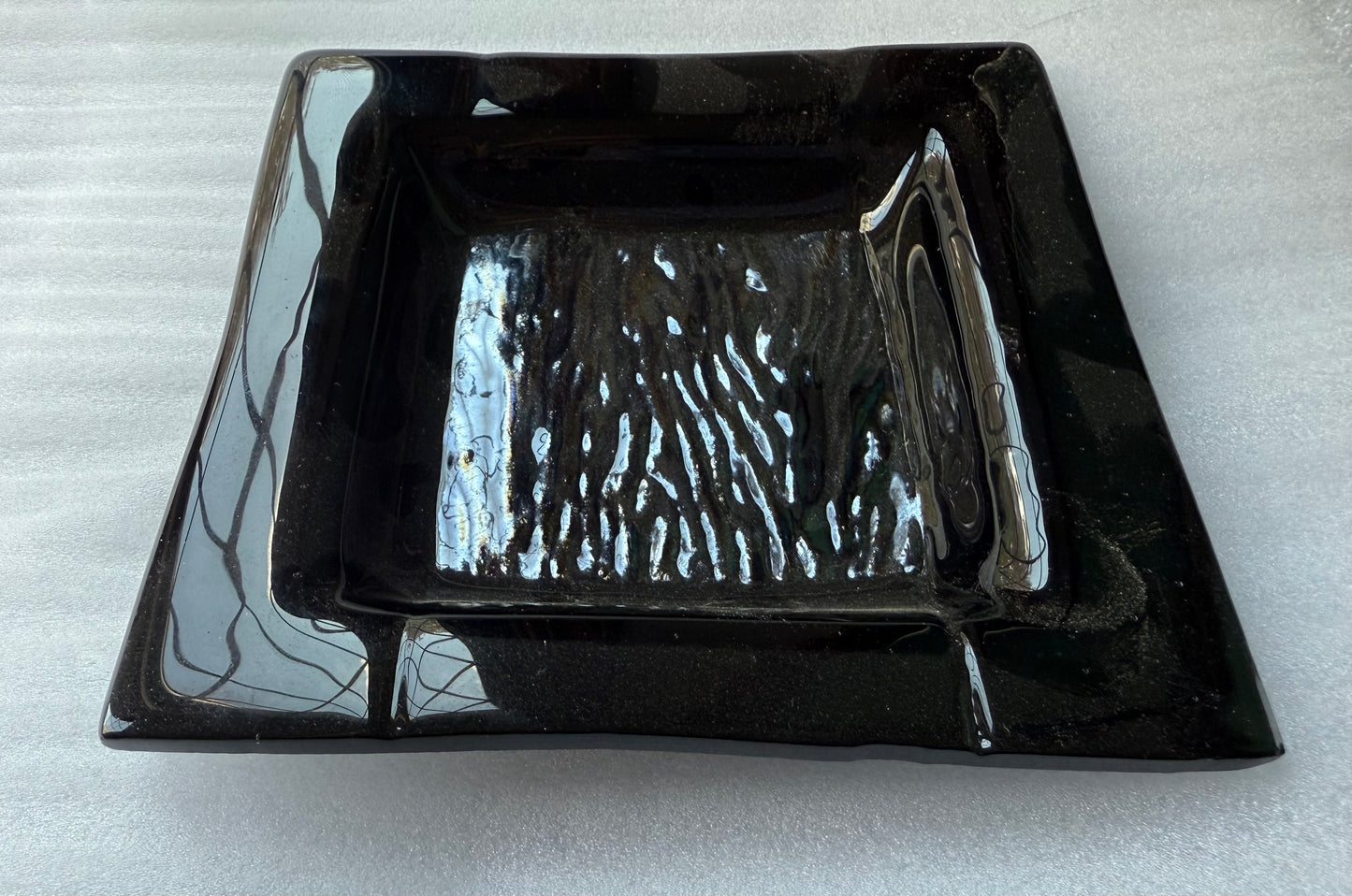 Golden Ripple Rimmed Plate