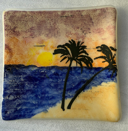Palm Tree 6” Plate