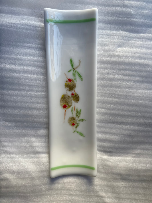 Olive Channel Plate
