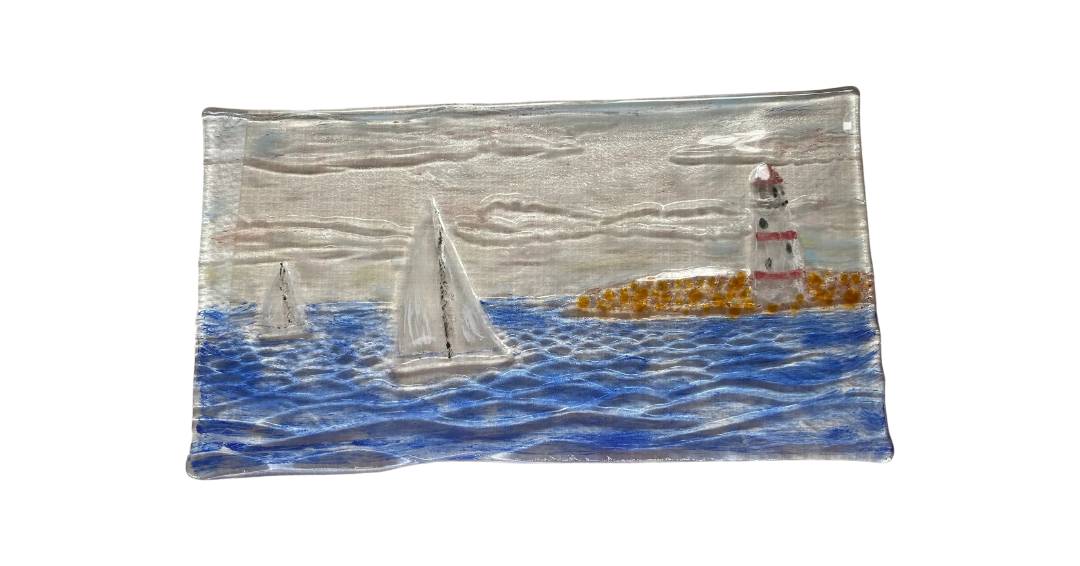 Sailboat Painting on Glass