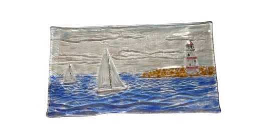 Sailboat Painting on Glass