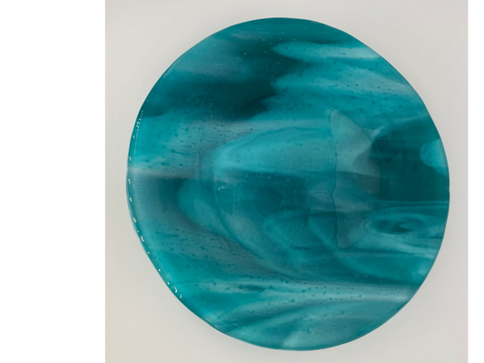 Peacock Blue Plate